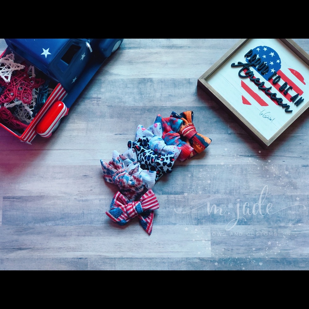 Hair bows bundle - On alligator clips